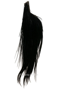 Whiting Dry Fly Hackle Silver 1/2 Capes schwarz